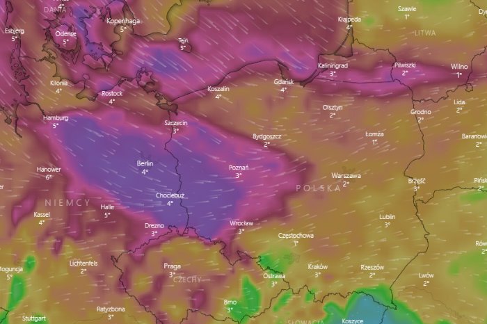 Do Polski zbliża się cyklon Fabian. Może oznaczać spore ochłodzenie, silny wiatr a nawet burzę śnieżną.