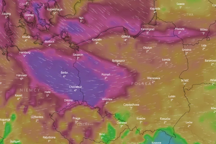 Do Polski zbliża się cyklon Fabian. Może oznaczać spore ochłodzenie, silny wiatr a nawet burzę śnieżną.