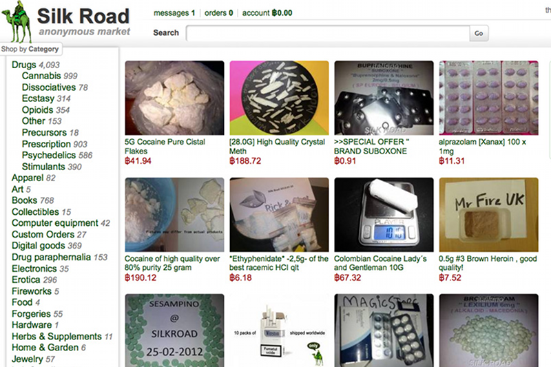 Tak wyglądała sprzedaż narkotyków na stronie Silk Road