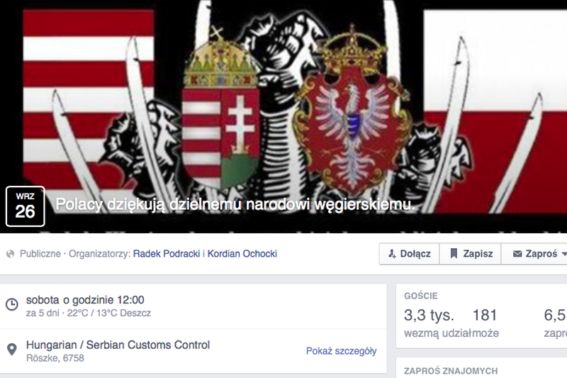 Internauci jednoczą się i szykują wsparcie dla węgierskich funkcjonariuszy.