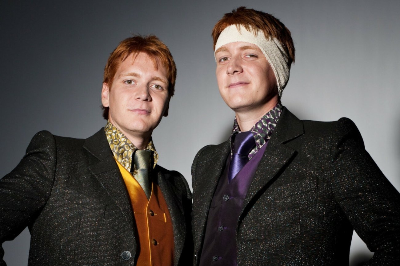 Twórcy filmu "Harry Potter – 20. rocznica: powrót do Hogwartu" pomylili aktorów wcielających się w bliźniaków Wesley.