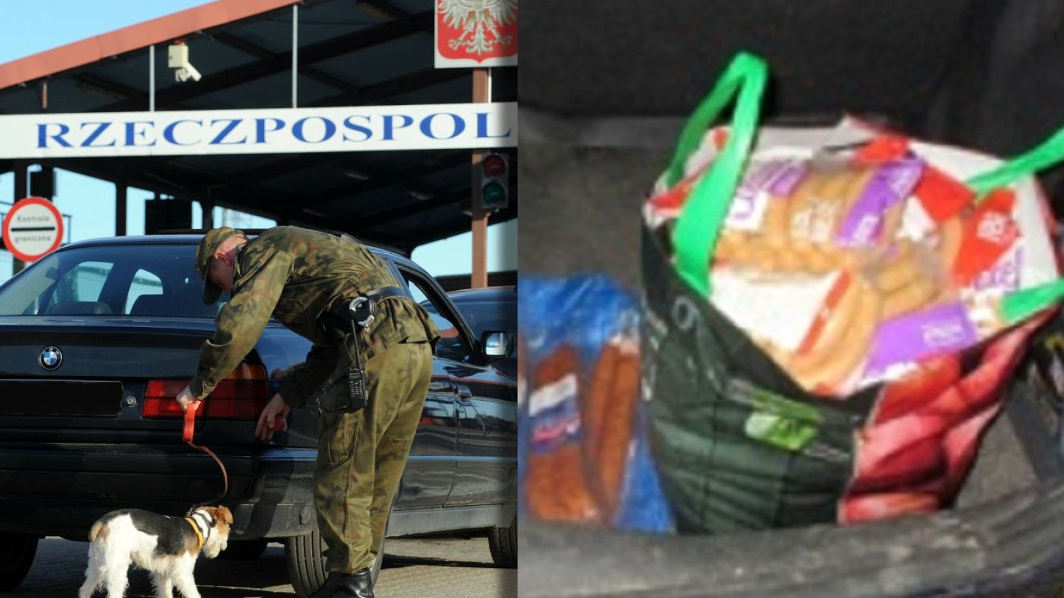 Kaliningrad. Skonfiskowano 20 kg kiełbasy, którą mężczyzna chciał przewieźć z Polski