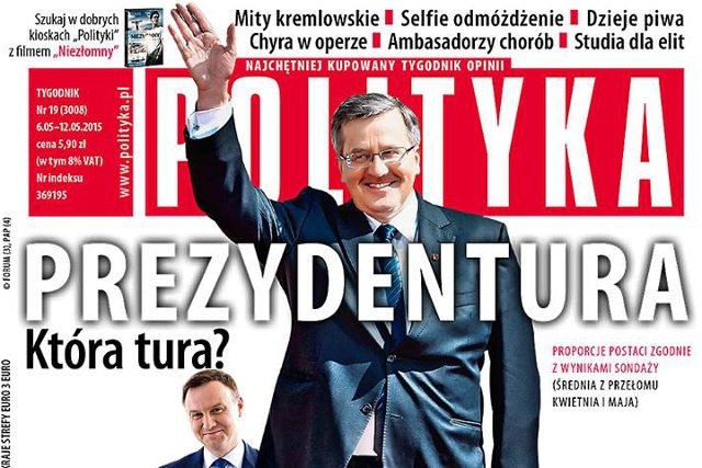 "Polityka" popiera kandydaturę Bronisława Komorowskiego