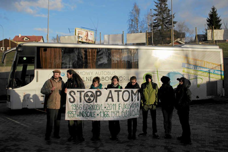 Protest przeciwników atomu w Gdańsku.