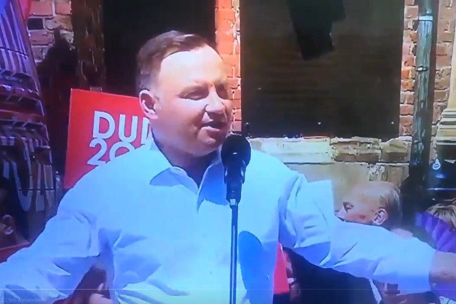 Andrzej Duda ostro skrytykował "ideologię LGBT" w Brzegu