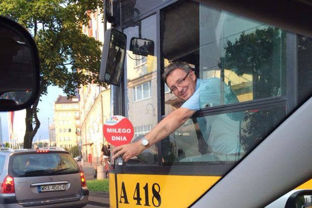 Wesoły Kierowca w pracy.