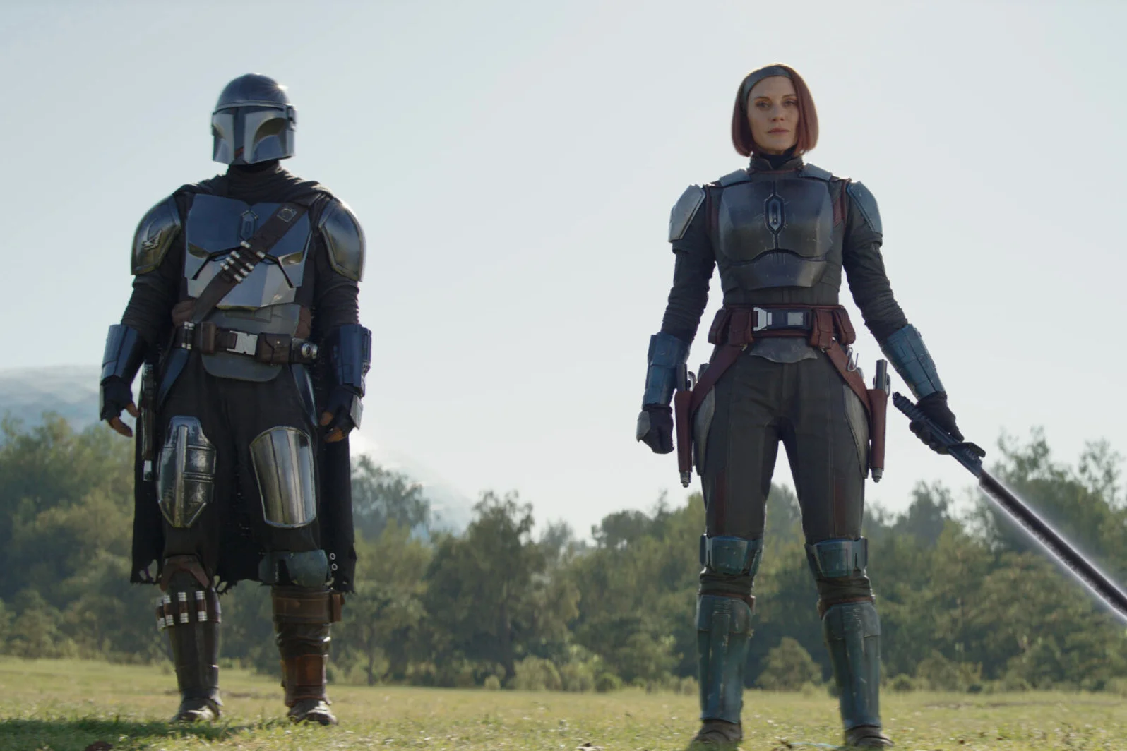Din Djarin i Bo-Katan Kryze w The Mandalorian, finał 3. sezonu Din Djarin i Bo-Katan Kryze w The Mandalorian