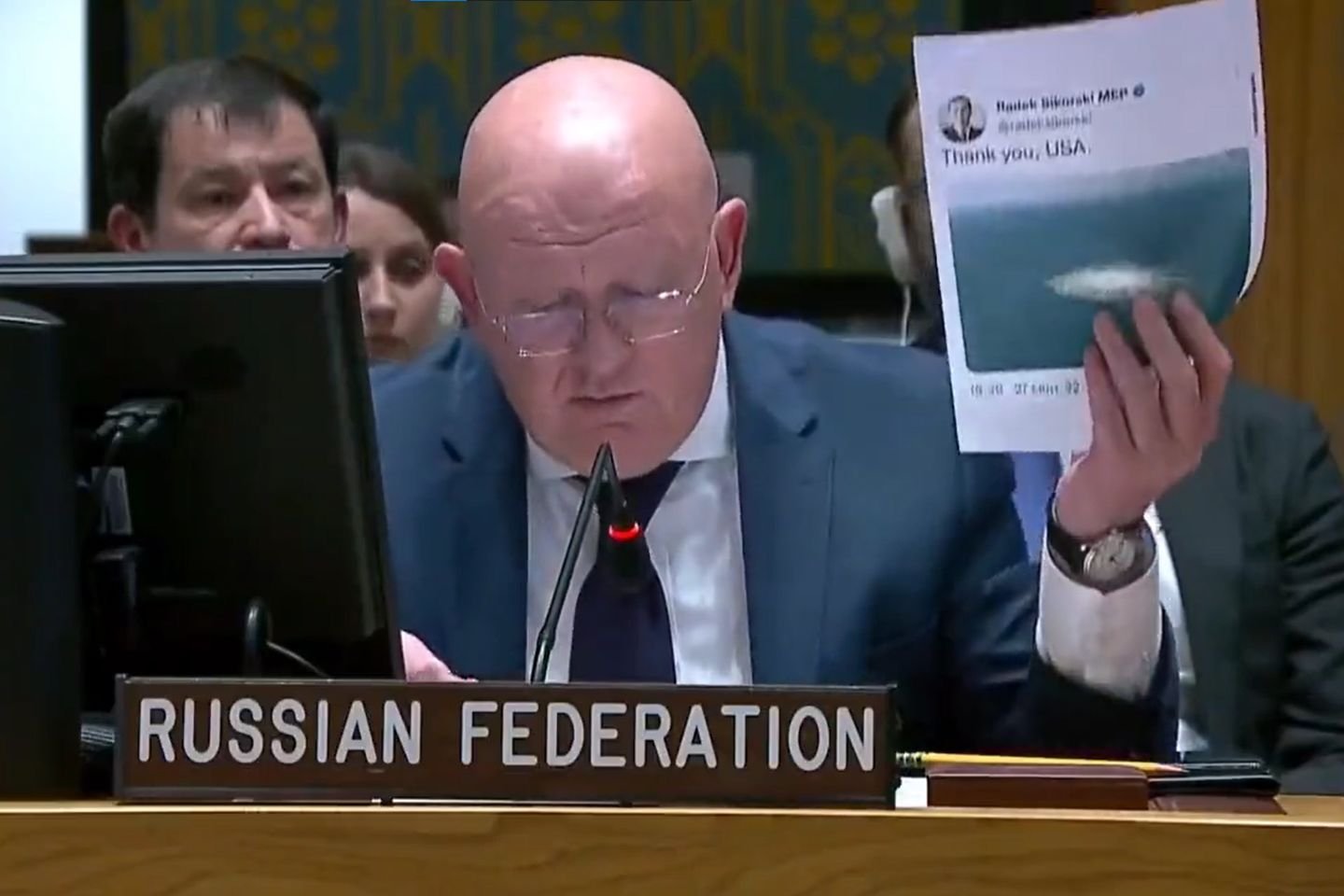 Przedstawiciel Rosji cytował Sikorskiego w ONZ