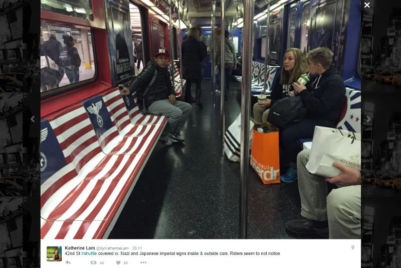 Nazistowski orzeł we fladze USA. Przekroczenie dobrego smaku?