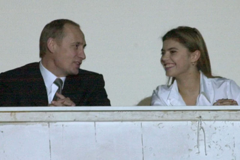 Władimir Putin z domniemaną kochanką Aliną Kabajewą