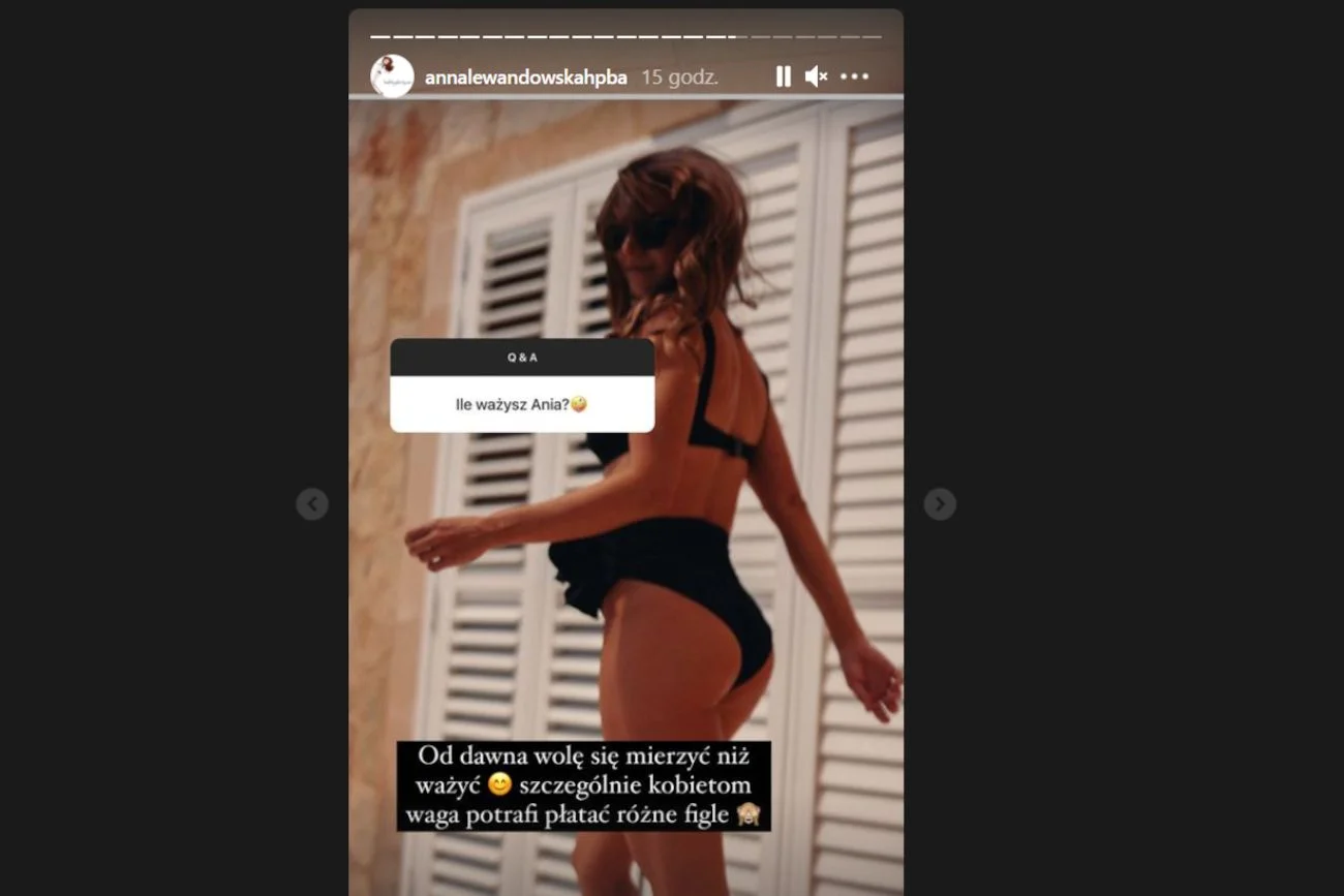 Czy Anna Lewandowska waży się?