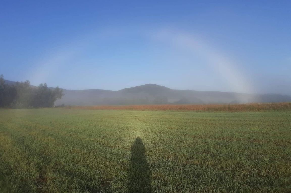 Biała tęcza na Podkarpaciu. Mieszkańcom udało się uchwycić na zdjęciu rzadkie zjawisko meteorologiczne.