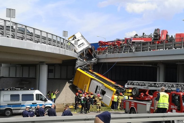 Tragiczny wypadek autobusu w Warszawie.