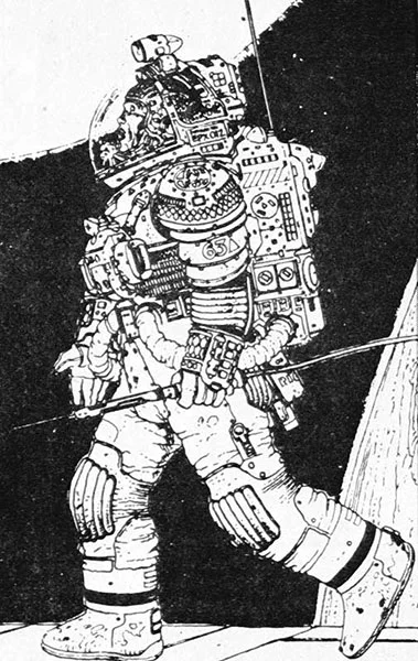 Skafander zaprojektował Jean "Moebius" Giraud