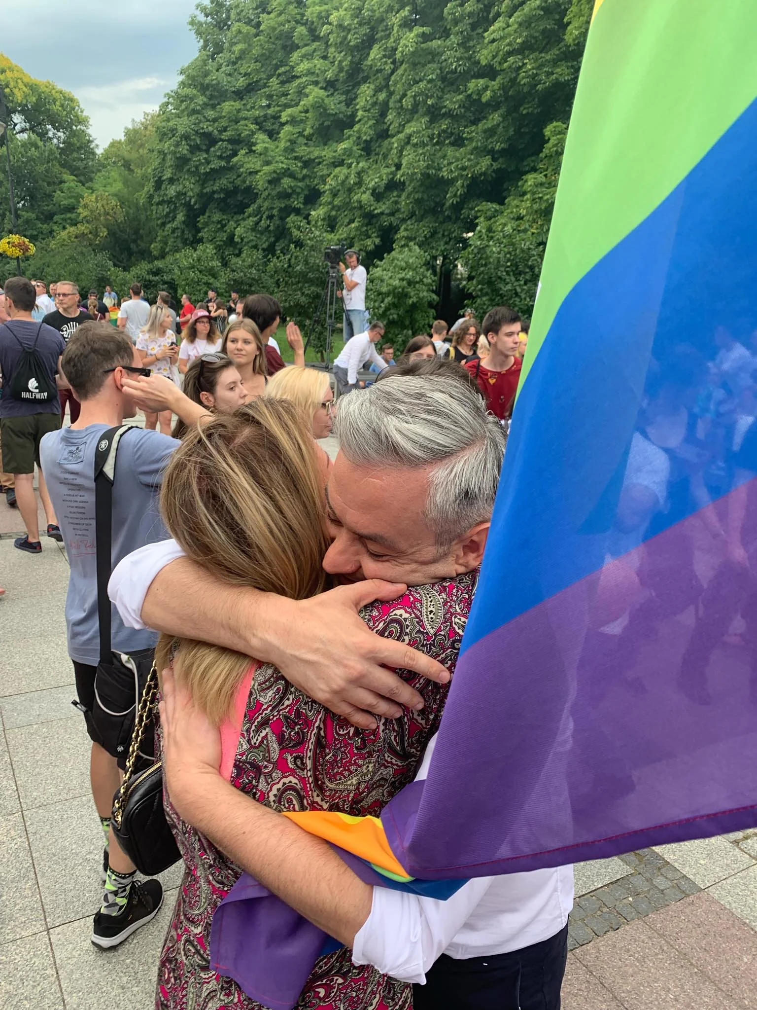 Robert Biedroń na Proteście przeciwko nienawiści w Białymstoku. Fot- Katarzyna Ozon