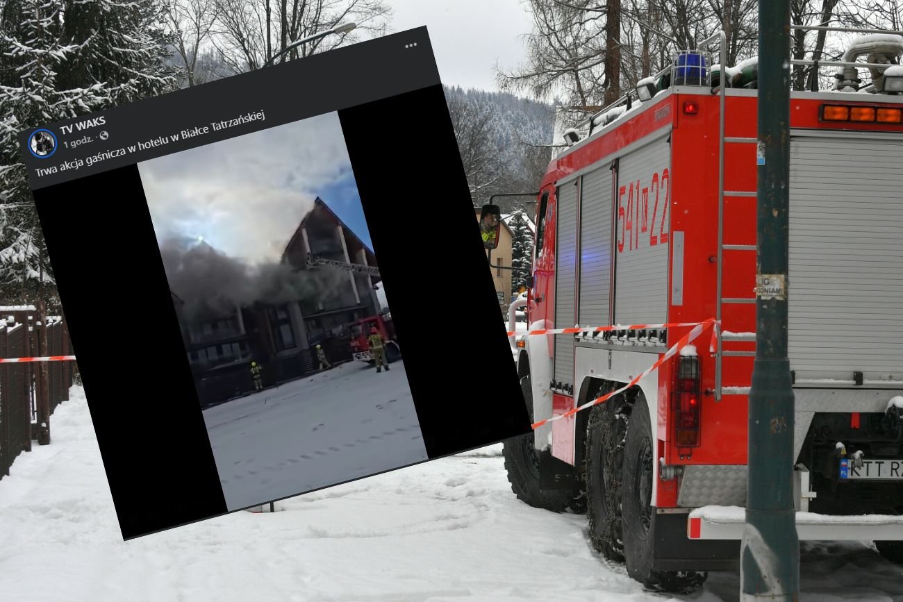 Pożar pensjonatu w Białce Tatrzańskiej Pożar w Białce Tatrzańskiej