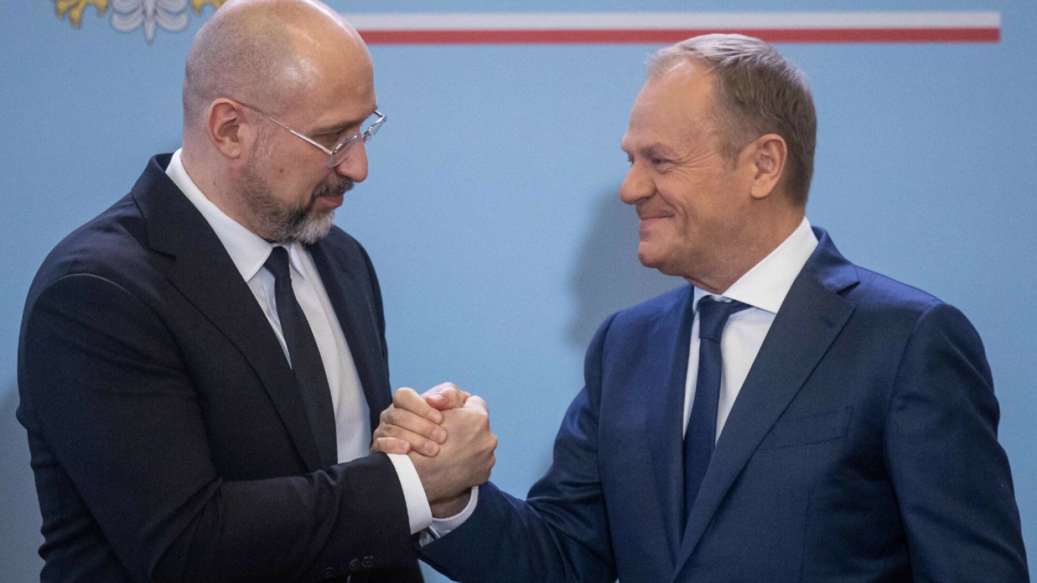 Denys Szmyhal i Donald Tusk