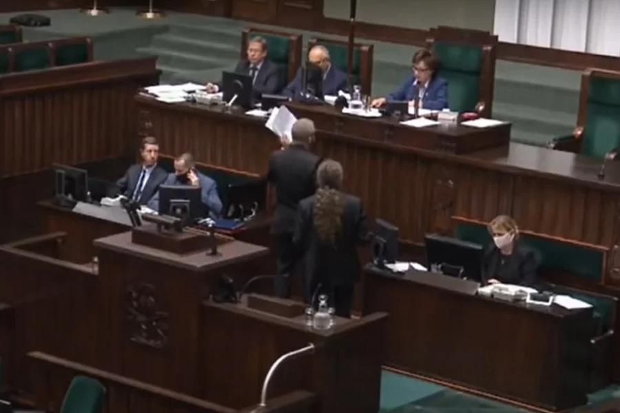 Grzegorz Braun starł się z Elżbietą Witek
