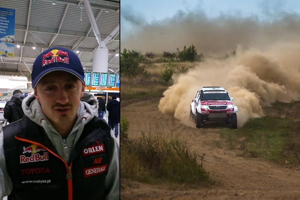 Adam Małysz i auto którym pojedzie w Rajdzie Dakar
