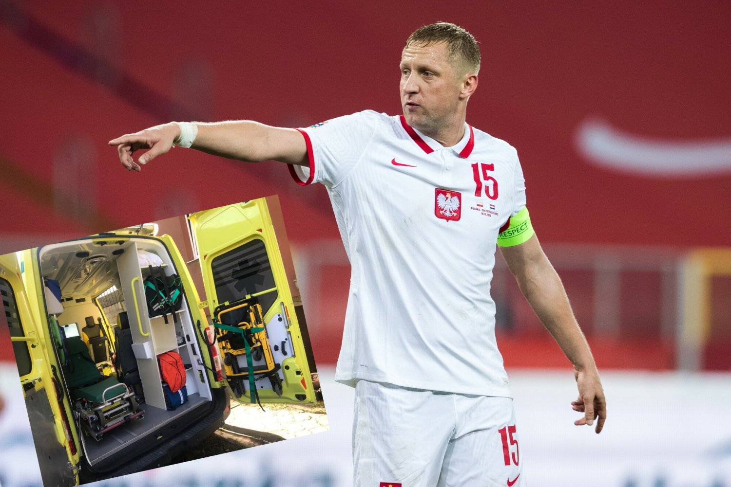 Kamil Glik zdecydował się na zakup karetki, którą można przewozić ciężko chore dzieci z Ukrainy