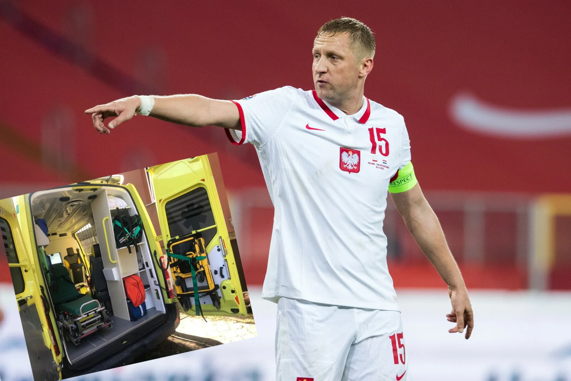 Kamil Glik zdecydował się na zakup karetki, którą można przewozić ciężko chore dzieci z Ukrainy