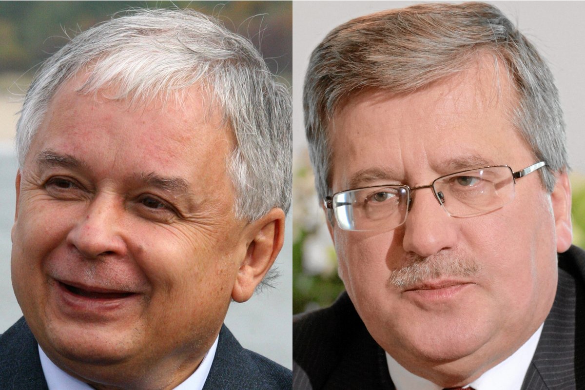 Prezydenci Polski: Lech Kaczyński i Bronisław Komorowski.