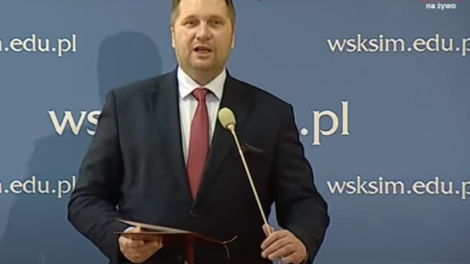Przemysław Czarnek na inauguracji roku akademickiego na uczelni o. Tadeusza Rydzyka.