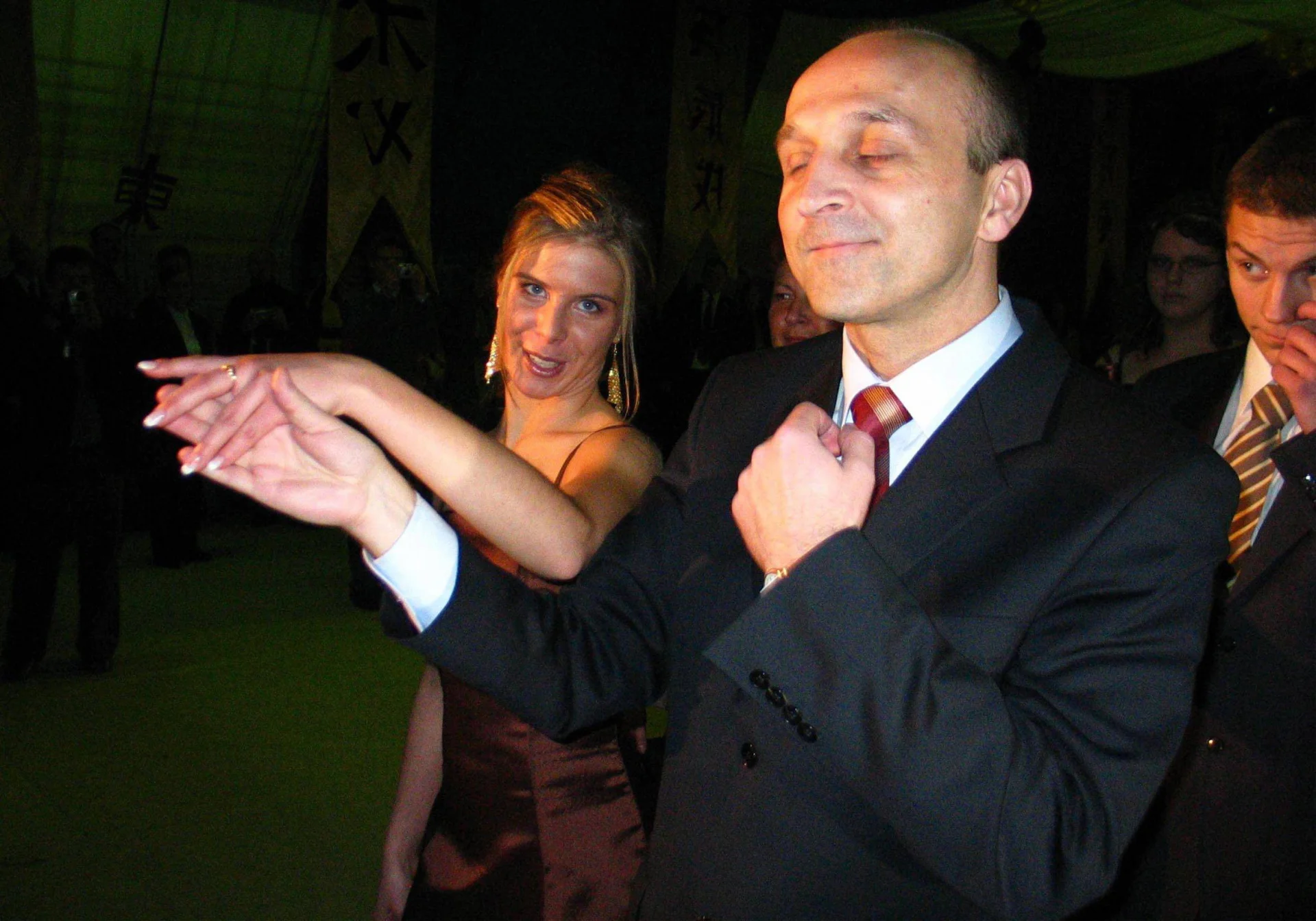 Kazimierz Marcinkiewicz na studniówce w Gorzowie Wielkopolskim w 2006 r.