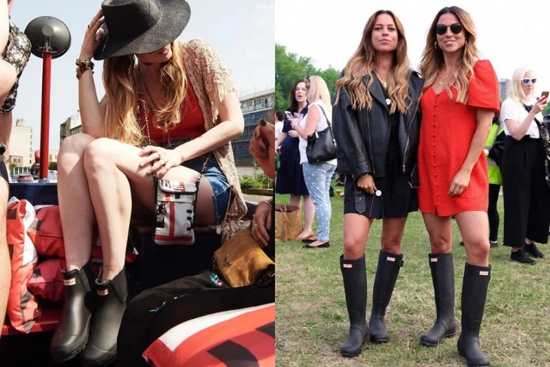 Kalosze pasują do festiwalowych stylizacji i są bardzo praktycznie. Fajnie wyglądają nawet w zestawieniu z lekką sukienką