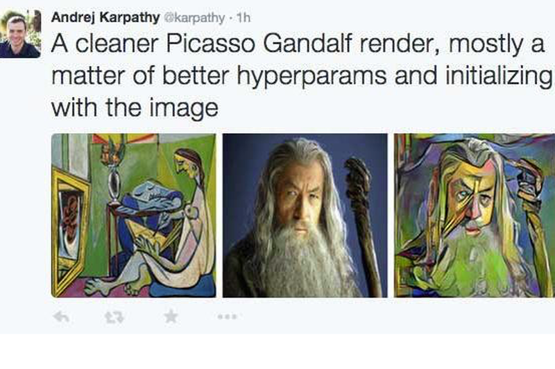 Tak wygląda spotkanie Gandalfa z Picassem. Genialne efekty.