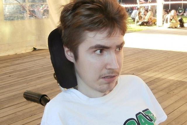 Jakub Spolnik, dwudziestolatek chory na dystrofię mięśniową Duchenne'a