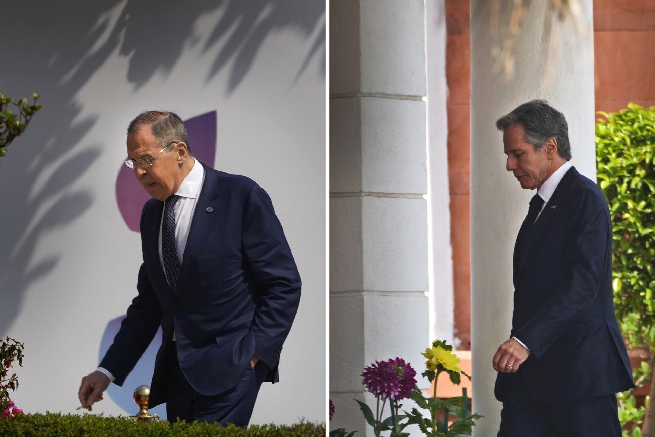 Siergiej Ławrow i Antony Blinken