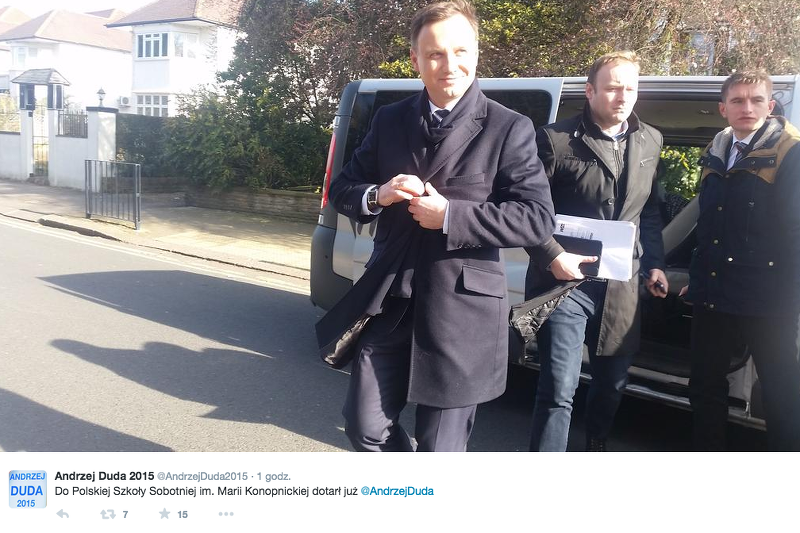 Andrzej Duda podczas pobytu w Londynie spotkał się m.in. z polskimi rodzinami i przedsiębiorcami.