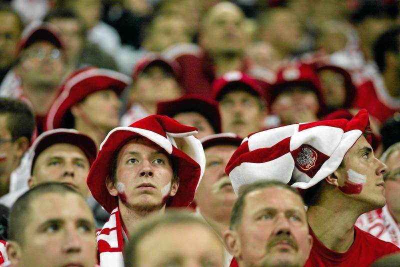 Kibice podczas meczu Polska - Niemcy na PGE Arena w Gdańsku.