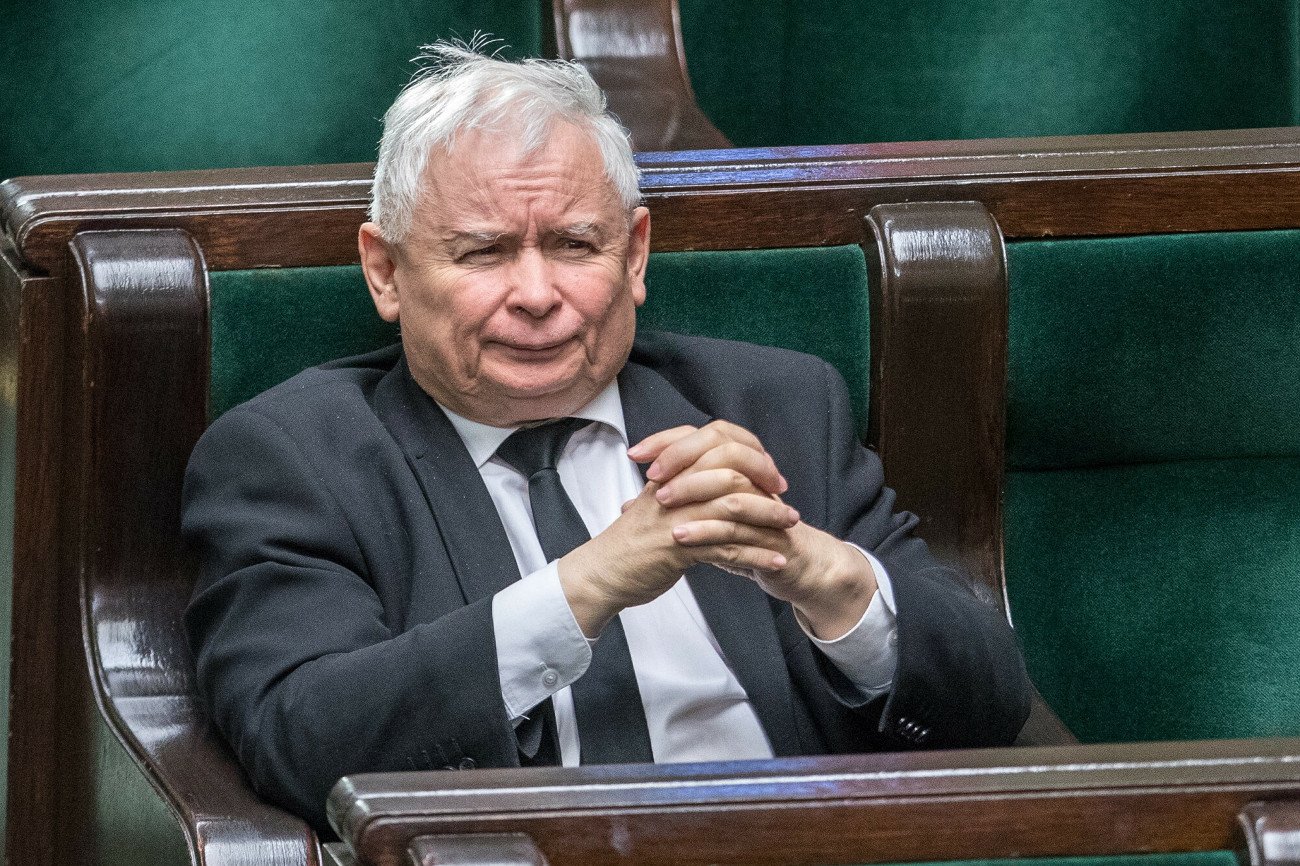 Jarosław Kaczyński w Sejmie.