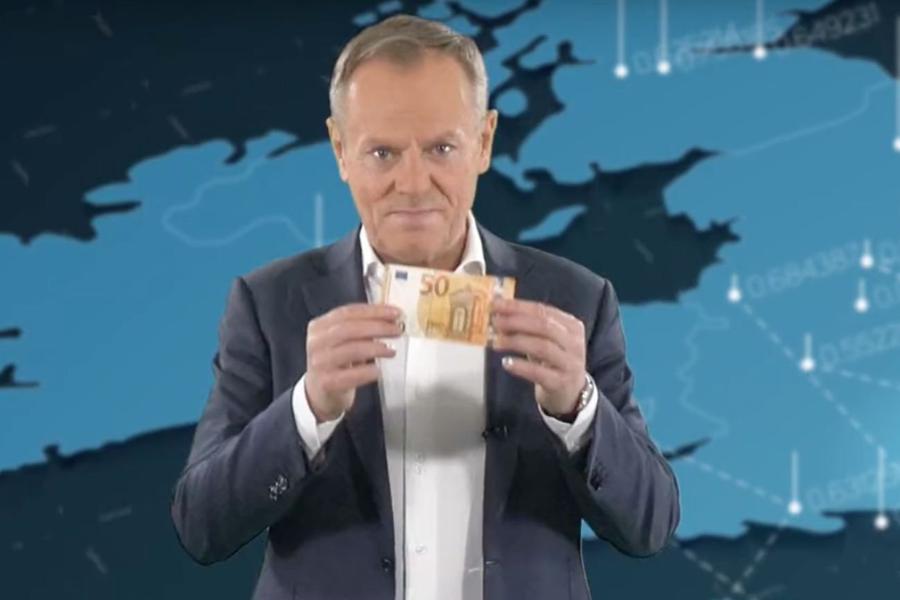 Screen z nagrania Donalda Tuska.