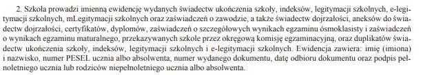 Fragment rozporządzenia.