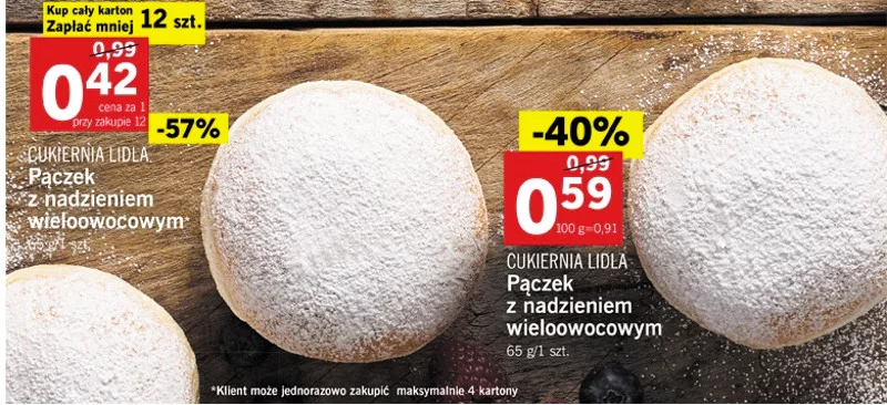 W środę w dorocznej wojnie na pączki Biedronka przebiła ofertę Lidla o 3 gr.