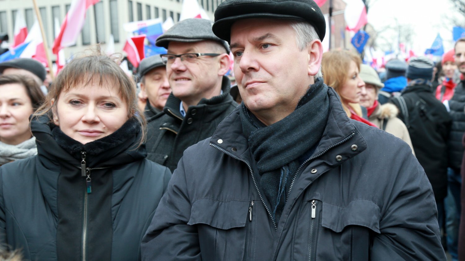 Cezary Grabarczyk z żoną Małgorzatą Kozłowską-Grabarczyk