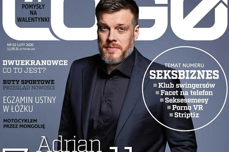 Z okładki magazynu "Logo" z Adrianem Zandbergiem kpi już cały internet.