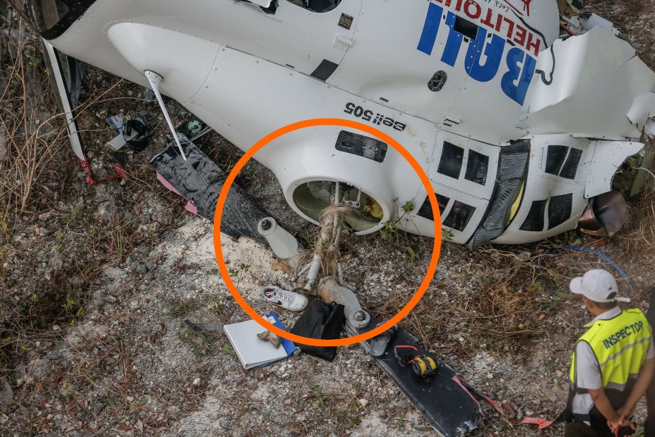 Katastrofa helikoptera na Bali. Powodem latawiec