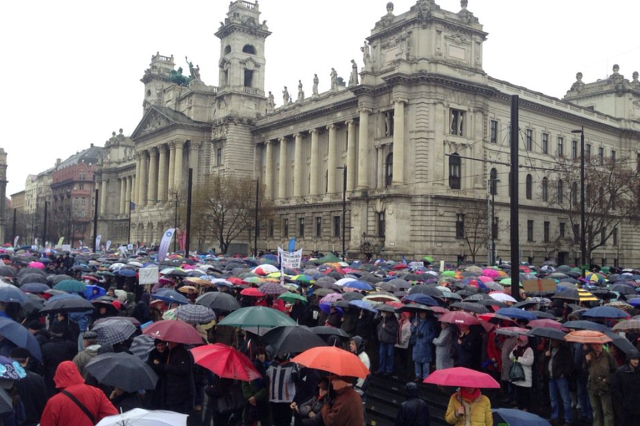 Nauczyciele i uczniowie protestują przeciwko zmianom w węgierskiej oświacie