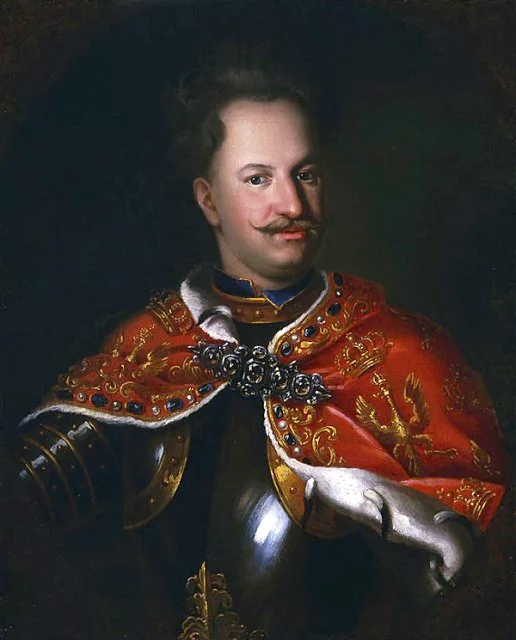 Stanisław Leszczyński, obraz Ádáma Mányoki'ego, przed 1709 rokiem.