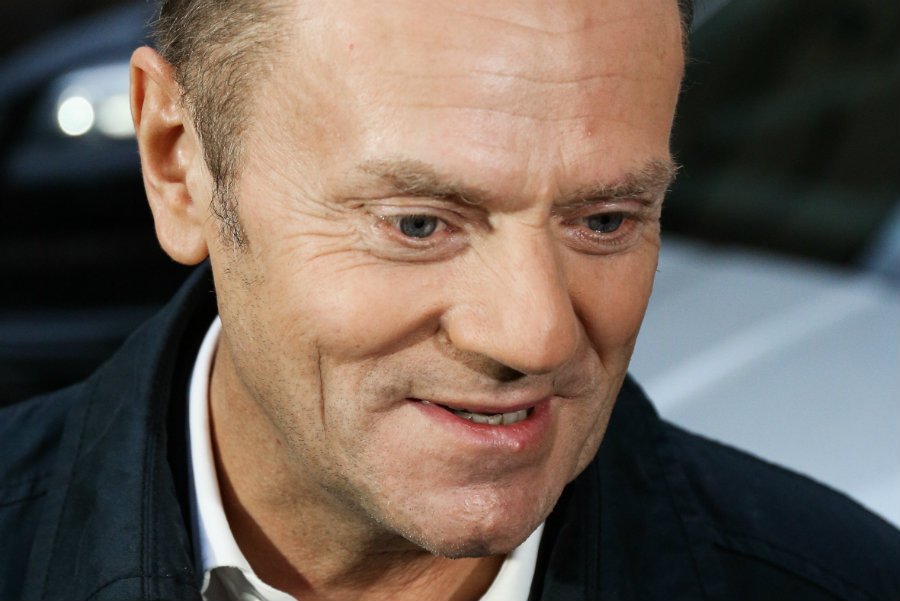 Donald Tusk podczas wizyty w krakowskiej redakcji "Tygodnika Powszechnego".