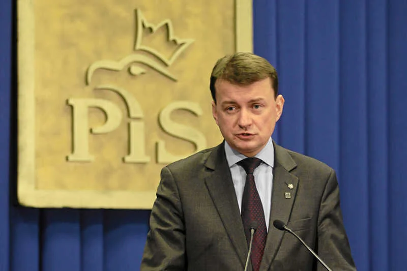 Na zdjęciu - Mariusz Błaszczak z PiS, który uważa słowa Andrzeja Halickiego za "przekroczenie zasad przyzwoitości"