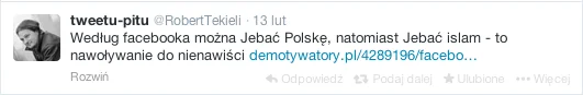 Prawicowy publicysta skarży się na politykę Facebooka