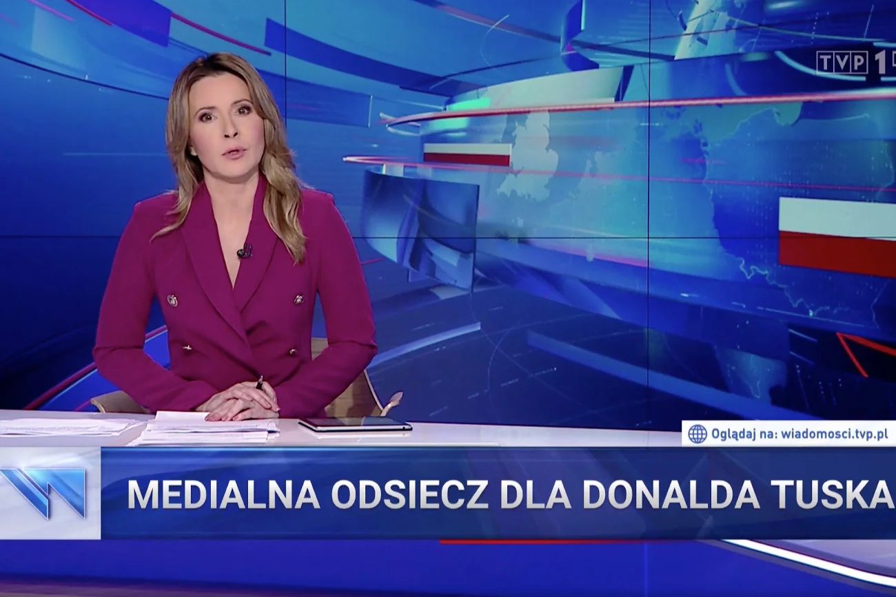 Marta Kielczyk prowadzi "Wiadomości" TVP