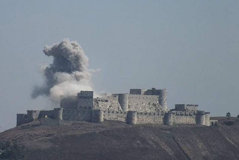 Zamek Krak des Chevaliers w Syrii