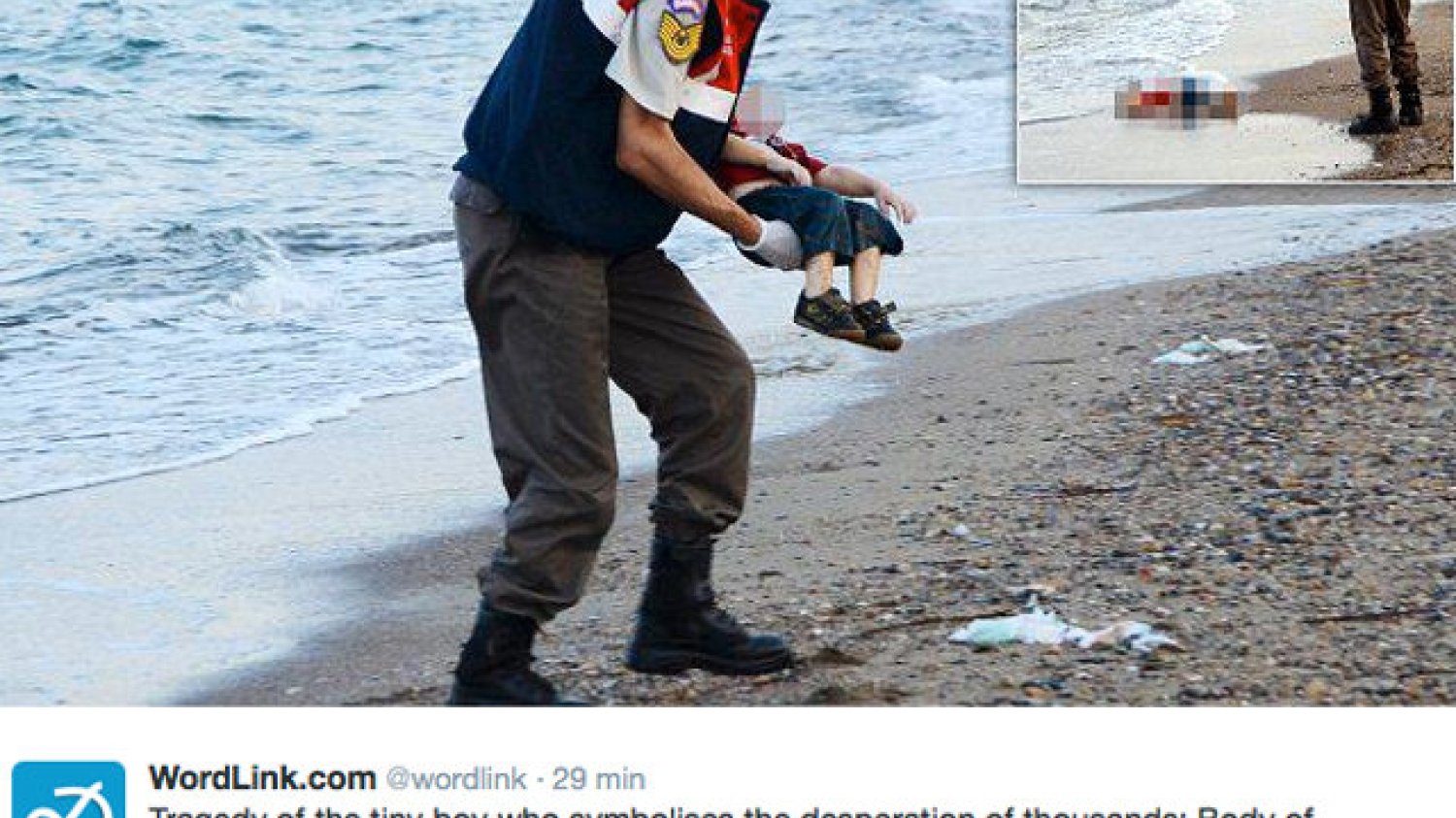 Wykonane w pobliżu tureckiego miasta Bodrum zdjęcie przypomina o tragicznej sytuacji, w jakiej znajdują się uciekający przed wojną Syryjczycy
