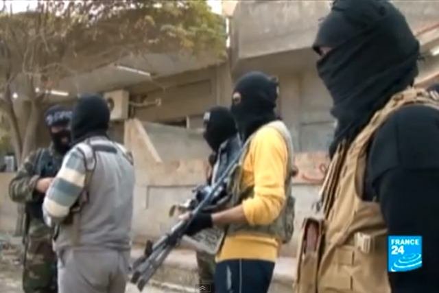 Zabójcy 15-letniego Mohammada Qataa należeli do Islamskiego Państwa Iraku i Syrii, które wywodzi się z Frontu Obrony Ludności Lewantu. Na zdjęciu widoczni są członkowie Frontu